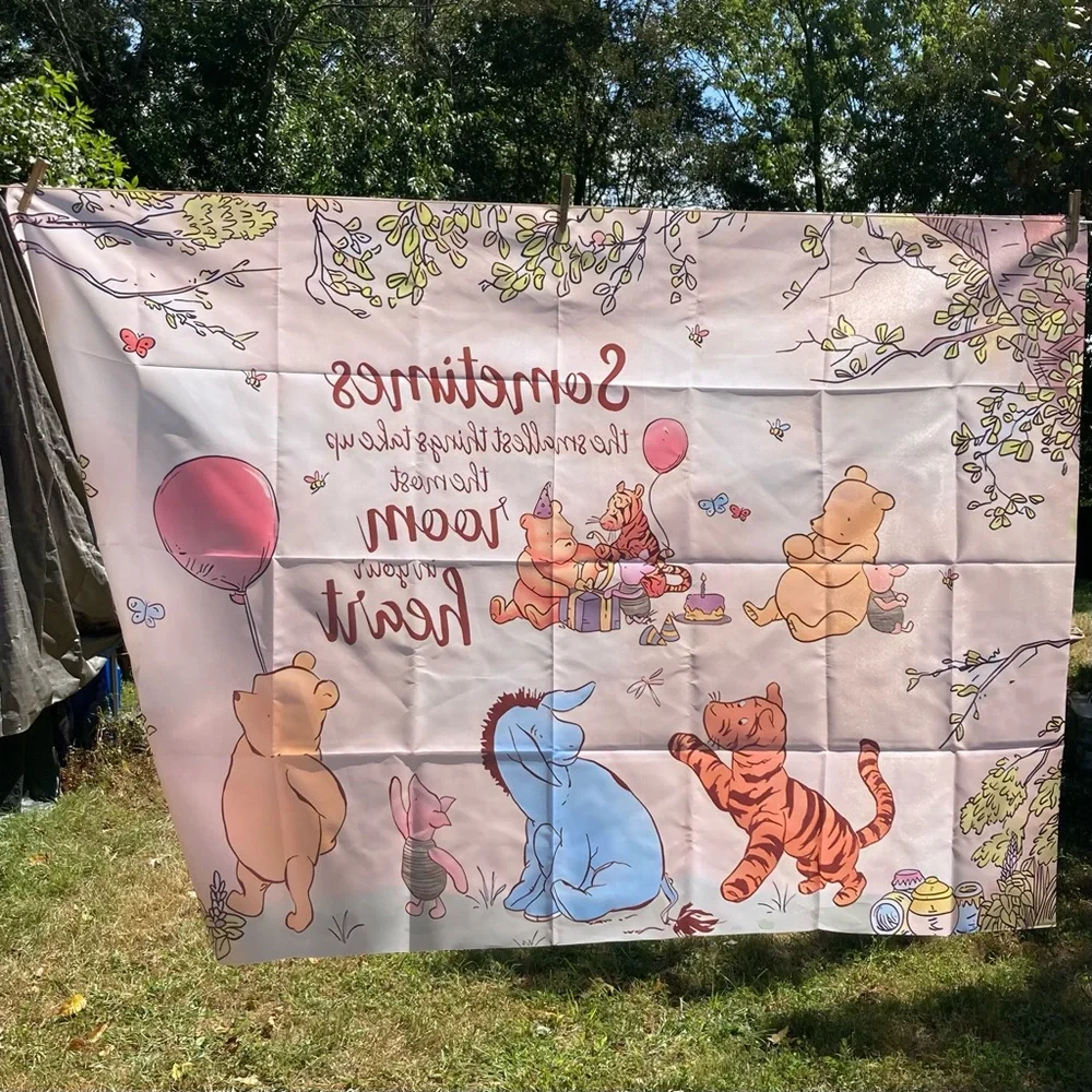 WINNIE The POOH Wall Decor Backdrop Nursery Wall Hanging Tapestry 5.9 x 3.9 feet